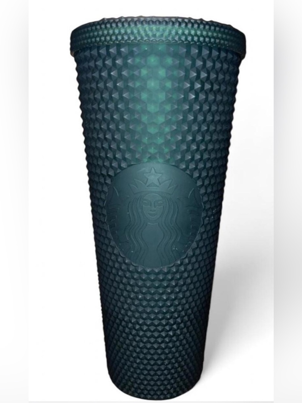 Starbucks Studded Matte Dark Green 24 oz Tumbler Cold Cup Venti